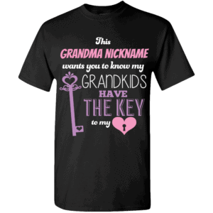 Key To My Heart – Personalized Custom Printed T-shirt Designs