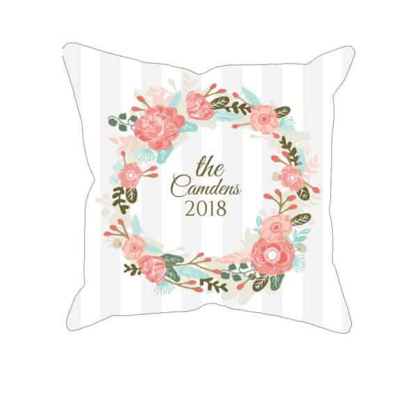 Personalized Christmas Wreath Custom Printed Pillowcases
