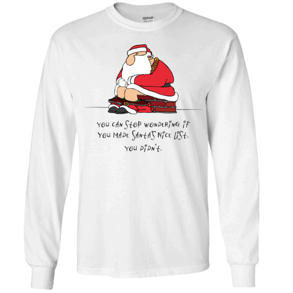 Bad Santa Long Sleeve T-Shirts White