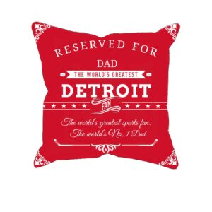 Personalized Printed Detroit Hockey Fan Pillow Case