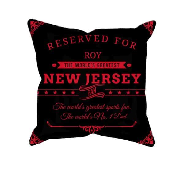 Personalized Printed New Jersey Hockey Fan Pillow Case