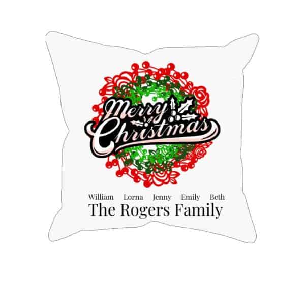 Merry Christmas Personalized Custom Printed Pillowcases