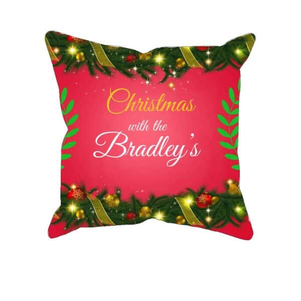 Christmas Bunting – Personalized Pillow Case
