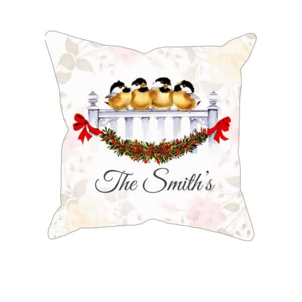 Personalized Watercolor Christmas Pillow Case