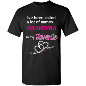 Called Names Personalized T-shirts Design Black T Shirt