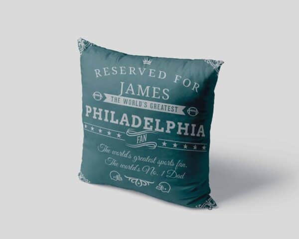 Personalized Philadelphia Football Fan Pillow Case view 4