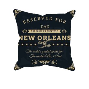 Personalized Printed New Orleans Football Fan Pillow Case