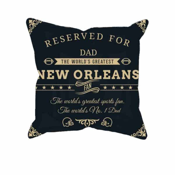 Personalized Printed New Orleans Football Fan Pillow Case