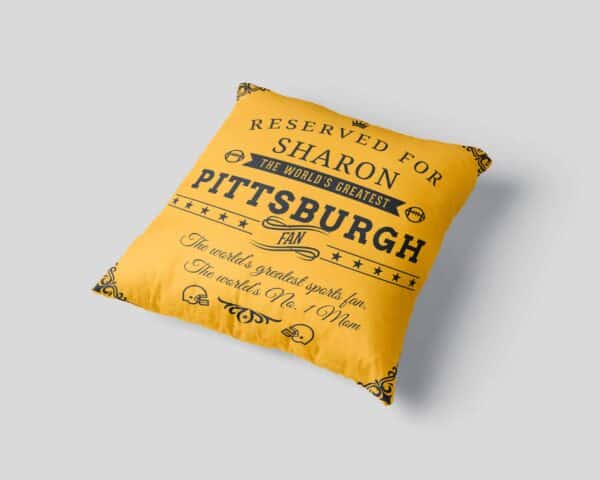 Personalized Printed Pittsburgh Football Fan Pillow Case site 03