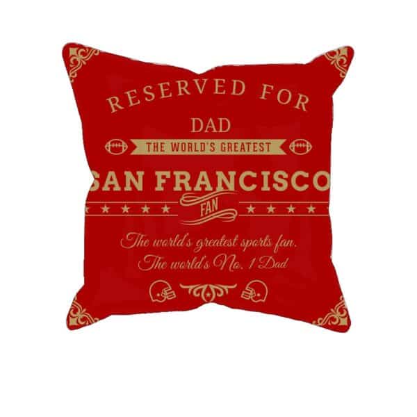 Personalized Printed San Francisco Football Fan Pillow Case
