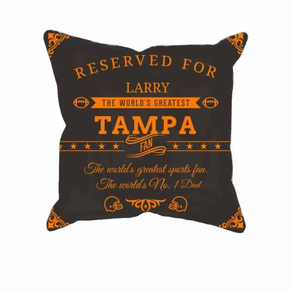 Personalized Printed Tampa Football Fan Pillow Case