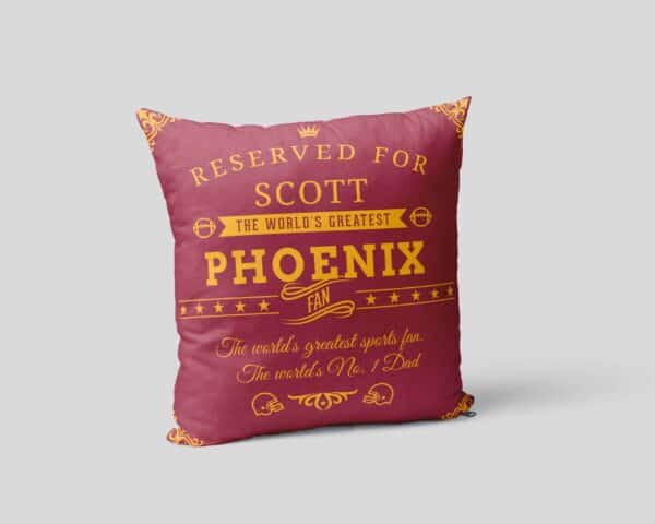 Phoenix Football Fan - Personalized Printed Pillow Case