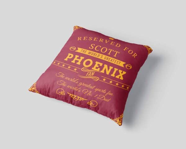 Phoenix Football Fan - Personalized Printed Pillow Case
