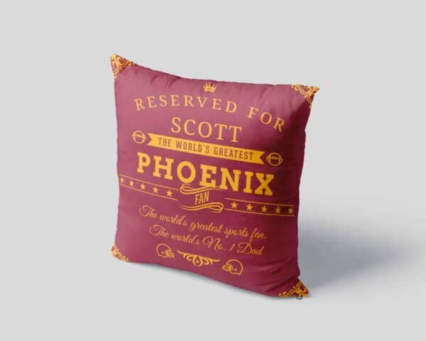 Phoenix Football Fan - Personalized Printed Pillow Case