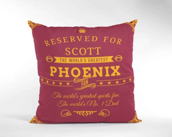 Phoenix Football Fan - Personalized Printed Pillow Case