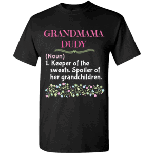 Grandma Definition Personalized T-shirt Designs Black