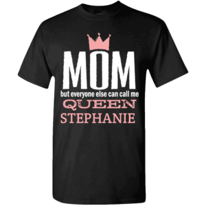 Queen – Personalized T-shirts Custom Printed Design Black
