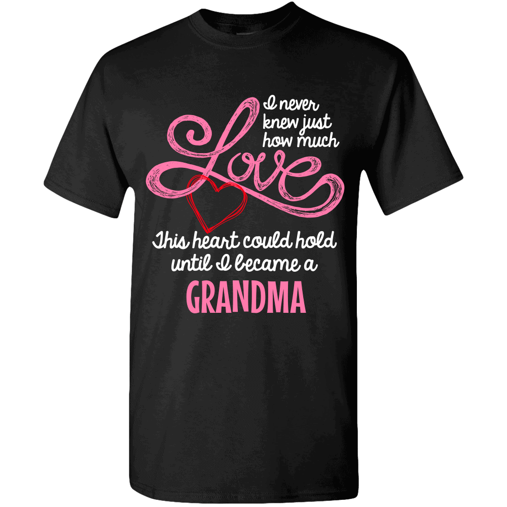 Grandma’s Love Heart Personalized Custom T-shirts Design | T-Shirts Hoodies