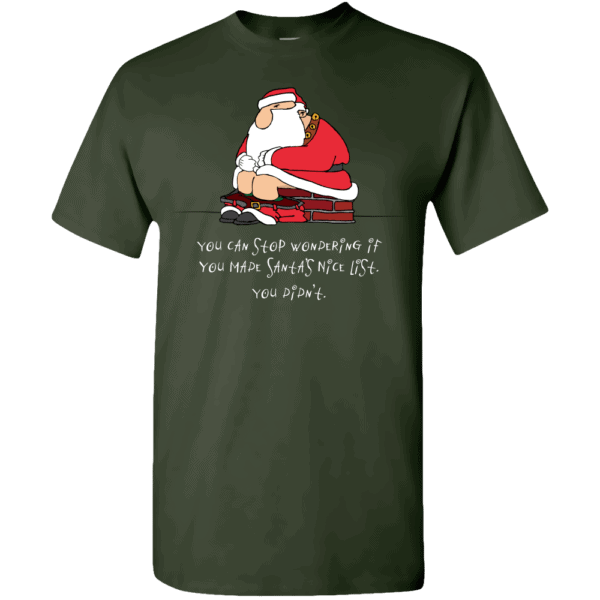 Custom Printed Bad Santa T-Shirt Design