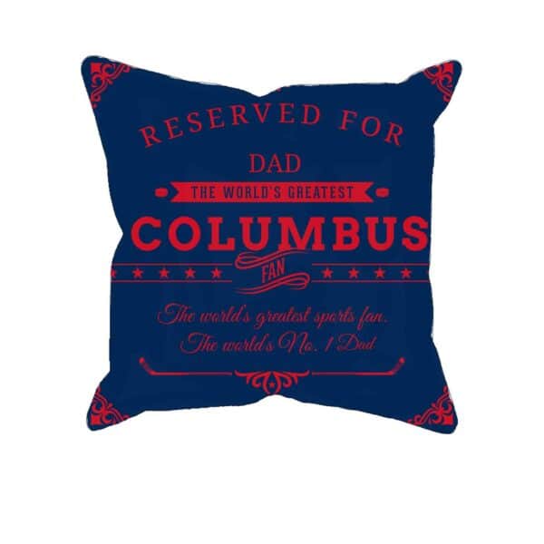 Personalized Columbus Hockey Fan Printed Pillow Case