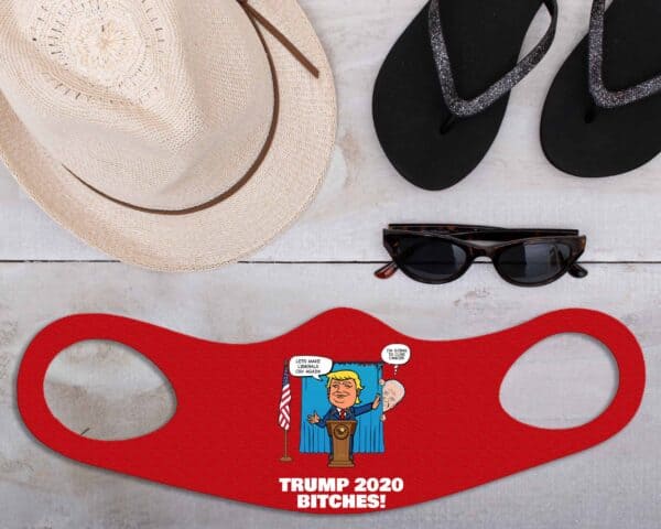 Biden Trump Custom Printed Face Mask Fitted All Over Print