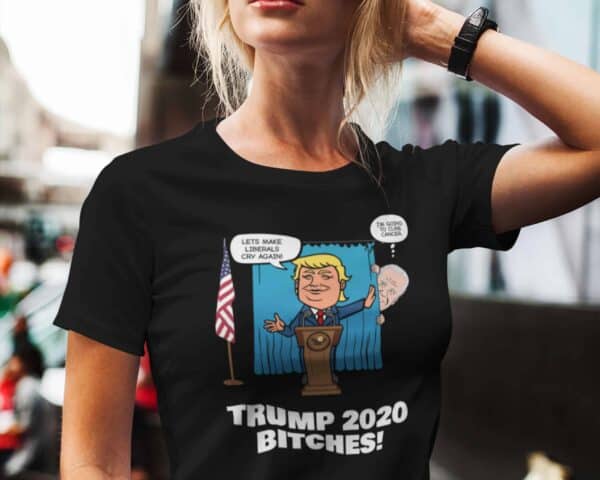 Biden Trump Custom Printed Unisex T-Shirt Black