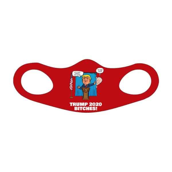 Biden Trump Face Mask Fitted All Over Print