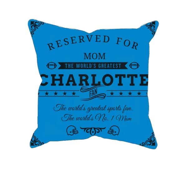 Charlotte Football Fan Personalized Printed Pillow Case