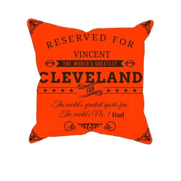 Cleveland Football Fan Personalized Printed Pillow Case
