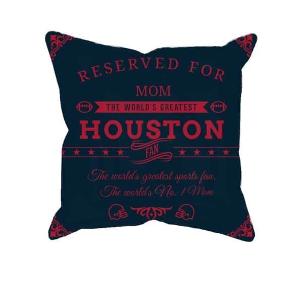Houston Football Fan Personalized Printed Pillow Case