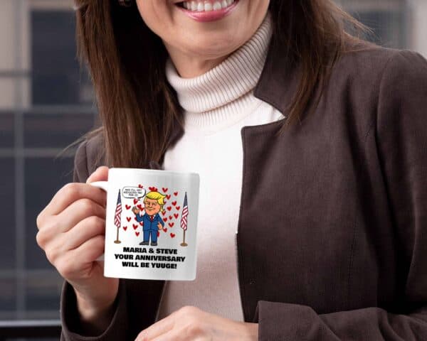 Huuge Anniversary - Trump Personalized Printed Coffee Mug 11oz White