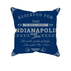 Indianapolis Football Fan Personalized Printed Pillow Case