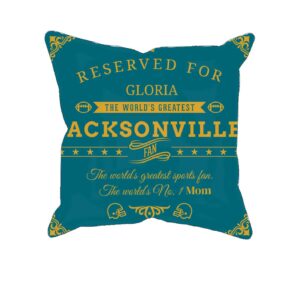 Jacksonville Football Fan Personalized Printed Pillow Case