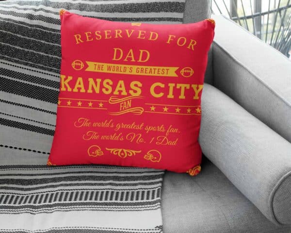 Kansas City Football Fan Personalized Printed Pillow Case