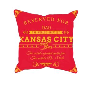 Kansas City Football Fan Personalized Printed Pillow Case