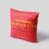 Kansas City Football Fan Personalized Printed Pillow Case view
