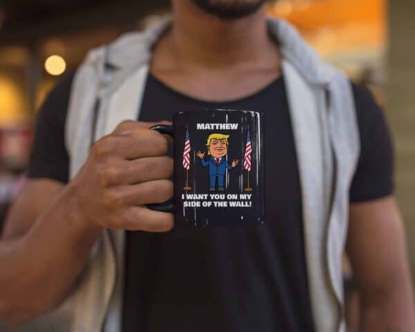 My Side of The Wall Trump Personalized Custom Printed Coffee Mug