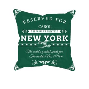 Personalized Printed New York Football Fan Pillow Case