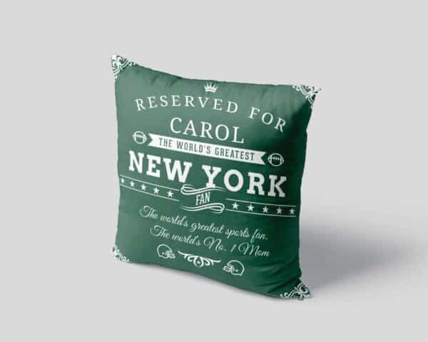 New York Football Fan Personalized Printed Pillow Case view4