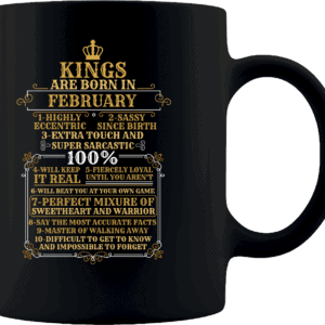 Personalized Kings Are Born Coffee Mug Design