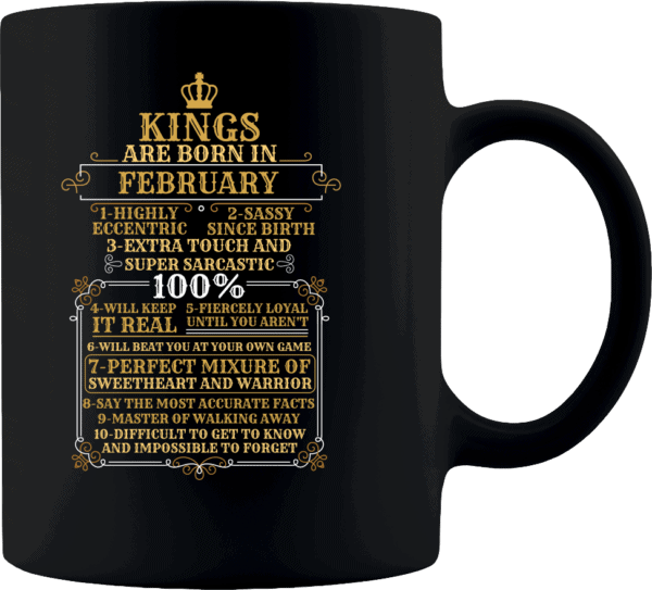 Personalized Kings Are Born Coffee Mug Design