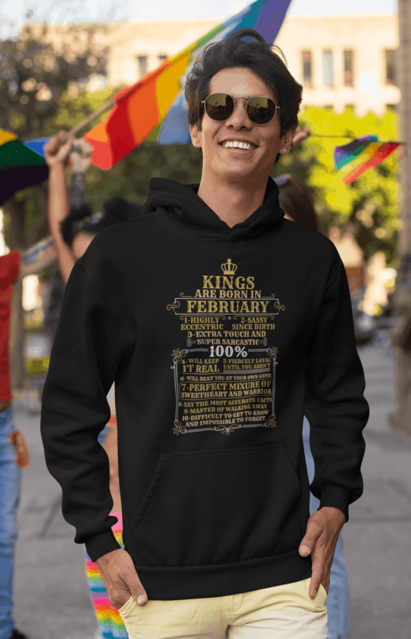 Personalized Kings Are Born Hoodie Design