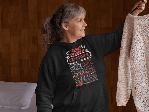 Personalized Printed Hoodie Queens Are Born Design