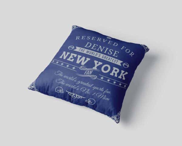 Personalized Printed New York Football Fan Pillow Case