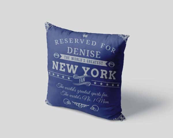 Personalized Printed New York Football Fan Pillow Case