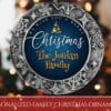 Personalized Round Ornament – We Wish You A Merry Christmas