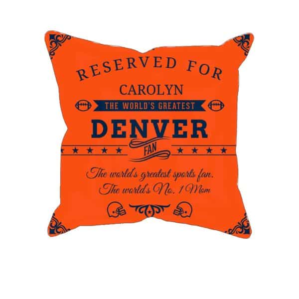 Denver Football Fan - Personalized Printed Pillow Case