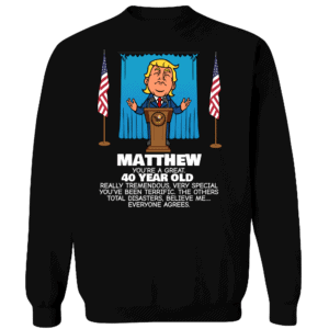 Everyone Agrees - Trump Personalized Printed Crewneck Sweat Shirt Black