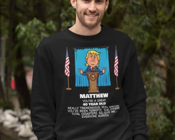 Everyone Agrees - Trump Personalized Printed Crewneck Sweat Shirt View 1