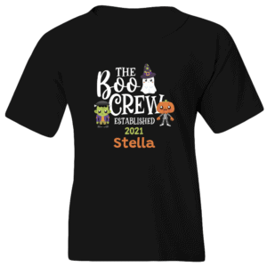 Boo Crew Personalized Custom Halloween T-shirt Youth